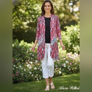 Alberto Makali Multicolor Knit Cardigan